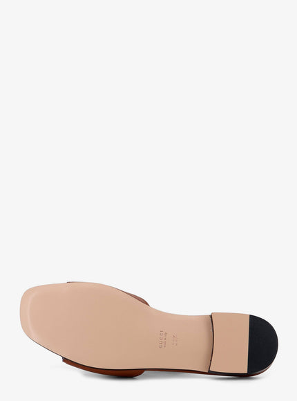 Gucci Leather Sandals With Gg Incrocio Cut-Out Detail