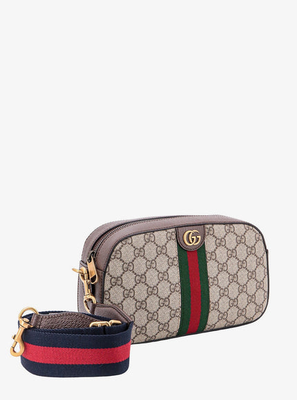 Gucci Ophidia Gg Supreme Fabric And Leather Shoulder Bag
