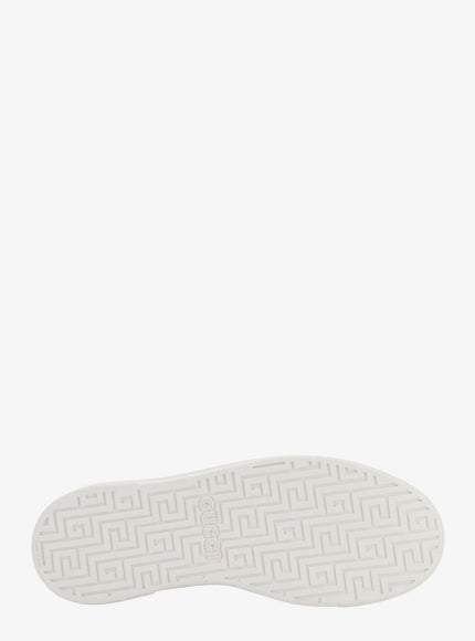 Gucci Ace Leather Sneakers With Web