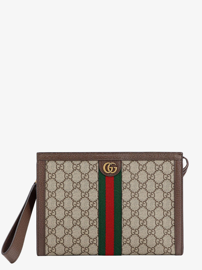 Gucci Ophidia Gg Fabric Clutch Uni Acero
