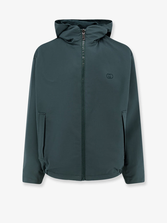 Gucci Reversible Ripstop Cotton Jacket Petrolium