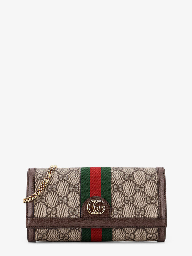 Gucci Coated Canvas Ophidia Crossbody Bag With Gg Supreme Motif Uni Acero