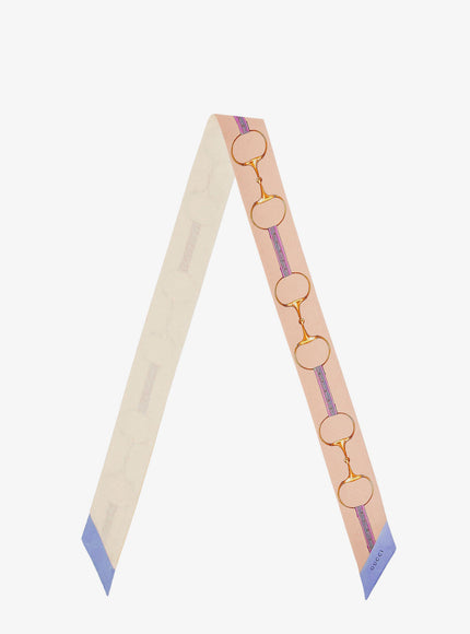 Gucci Silk Twill Bandeau Uni Bluetteorange