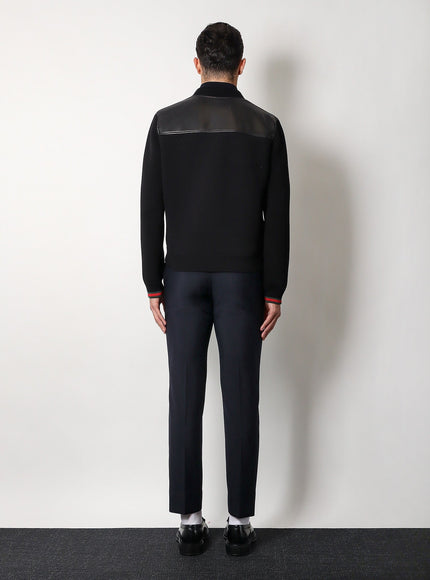 Gucci Leather And Wool Jacket