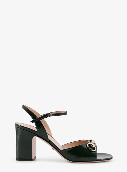 Gucci Leather Sandal With Horsebit Verde