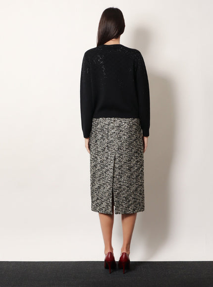 Gucci Wool And Viscose Cardigan With All-Over Gg Logo