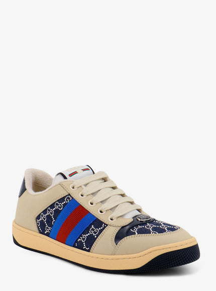 Gucci Screener Sneakers With Gg Crystals