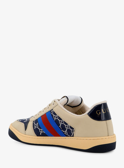 Gucci Screener Sneakers With Gg Crystals