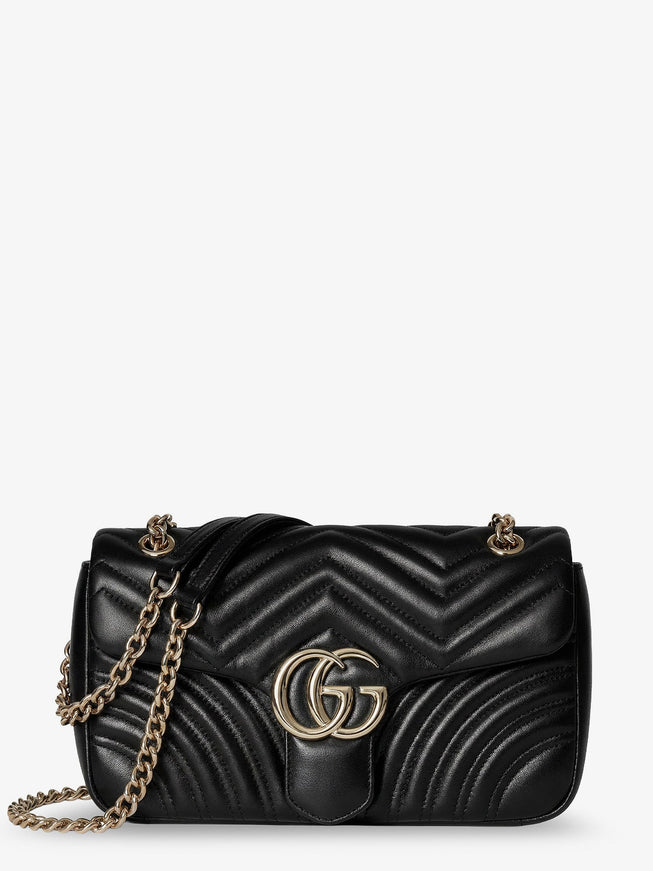 Gucci Gg Marmont Leather Crossbody Bag Uni Black