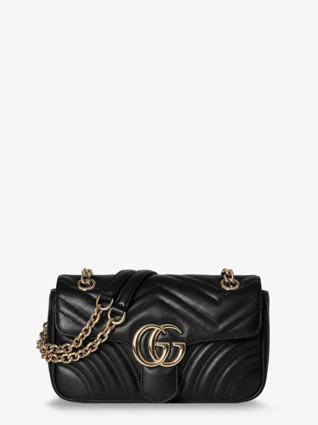 Gucci Gg Marmont Leather Crossbody Bag Uni Black