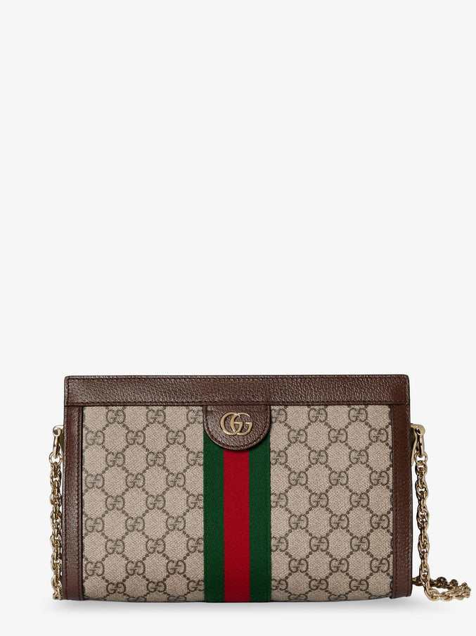 Gucci Coated Canvas Ophidia Shoulder Bag Uni Ebony