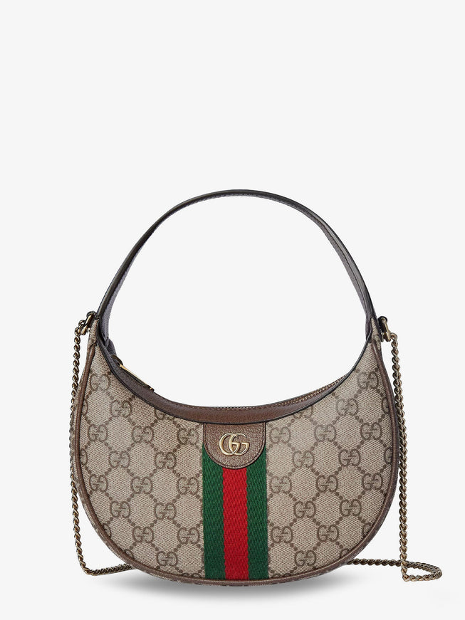 Gucci Ophidia Gg Fabric And Leather Shoulder Bag Uni Acero