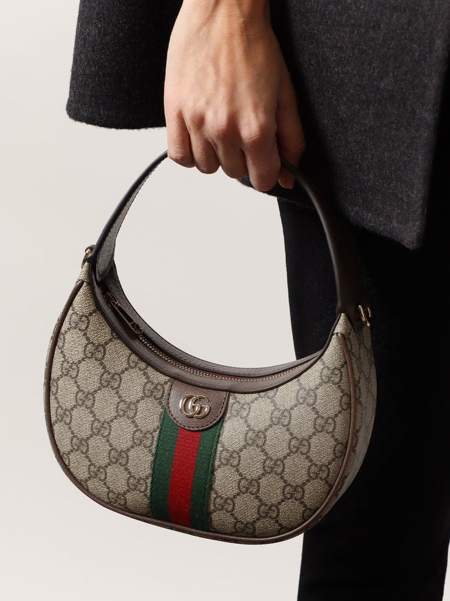 Gucci Ophidia Gg Fabric And Leather Shoulder Bag