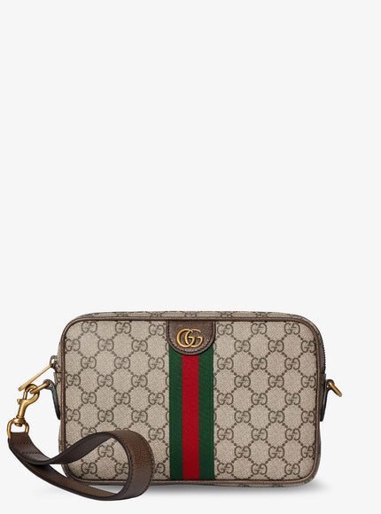 Gucci Ophidia Gg Supreme Fabric Crossbody Bag Uni Beige Marrone