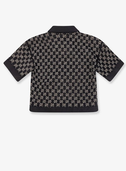 Gucci Lightweight Lamé Wool Tweed Top