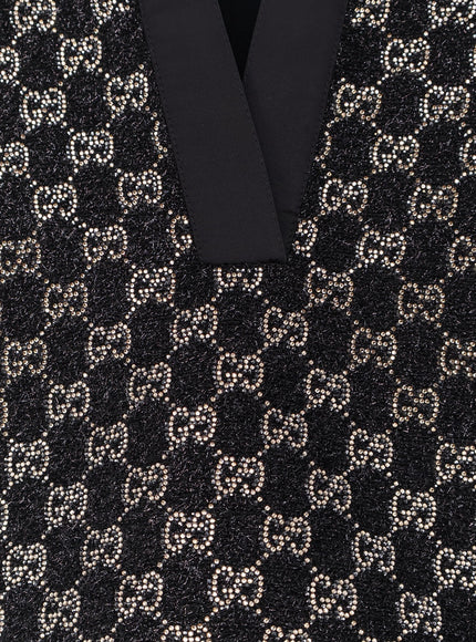 Gucci Lightweight Lamé Wool Tweed Top