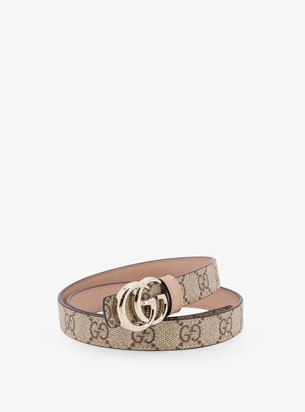 Gucci Coated Canvas Reversible Belt With Gg Supreme Motif