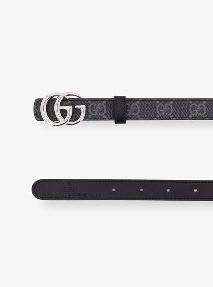Gucci Coated Canvas Reversible Belt With Gg Supreme Motif