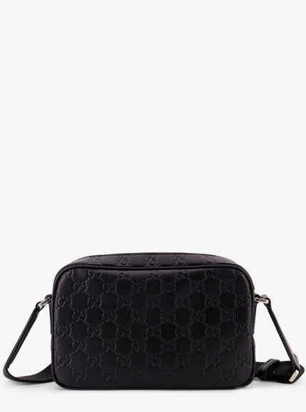 Gucci Gg Emblem Leather Crossbody Bag