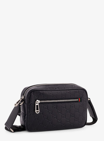 Gucci Gg Emblem Leather Crossbody Bag