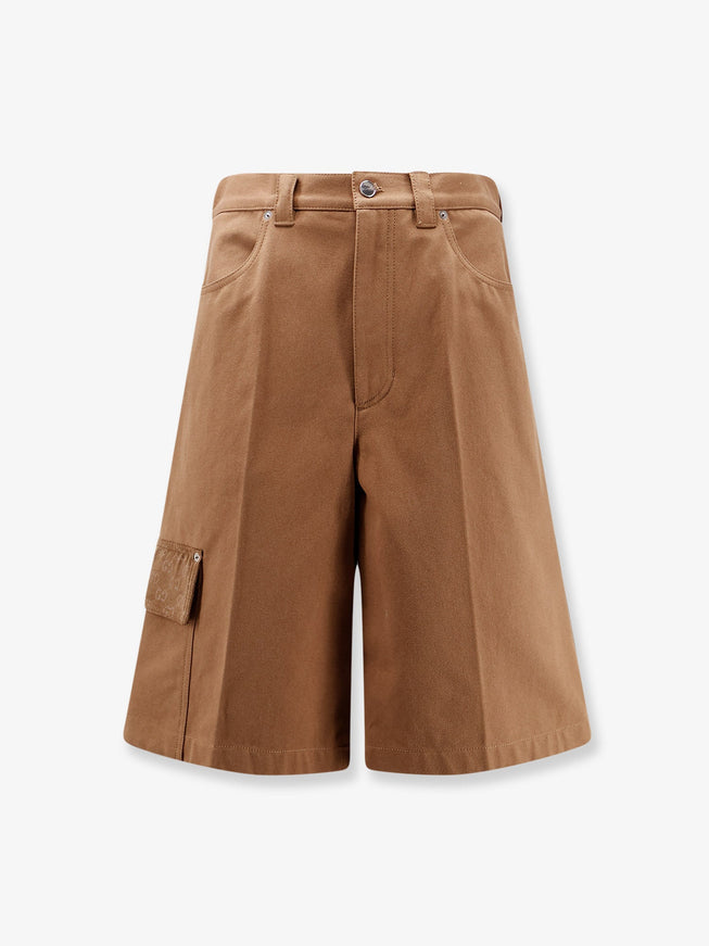 Gucci Canvas Shorts Camel