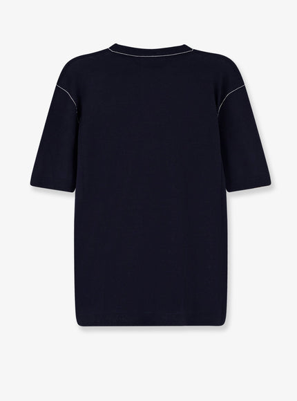 Gucci Silk And Linen Sweater With Gucci Firenze Since 1921 Inlay