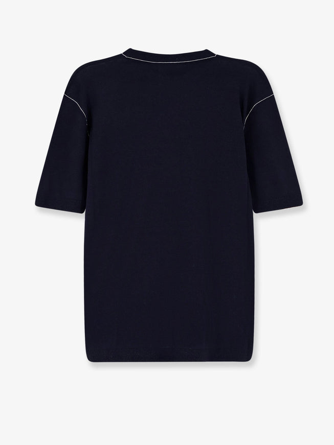 Gucci Silk And Linen Sweater With Gucci Firenze Since 1921 Inlay