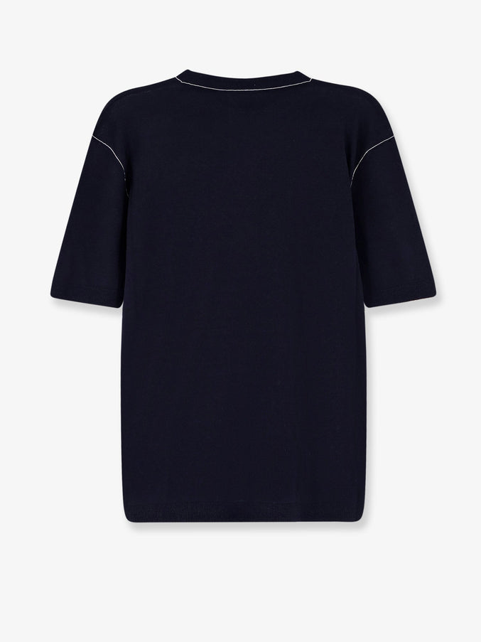 Gucci Silk And Linen Sweater With Gucci Firenze Since 1921 Inlay