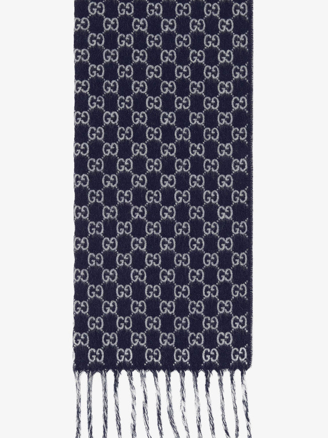 Gucci Wgg Wool And Cashmere Scarf