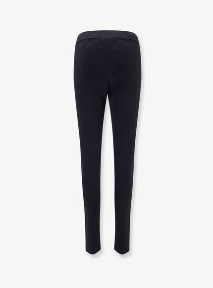 Gucci Viscose Blend Leggings With All-Over Gg Motif