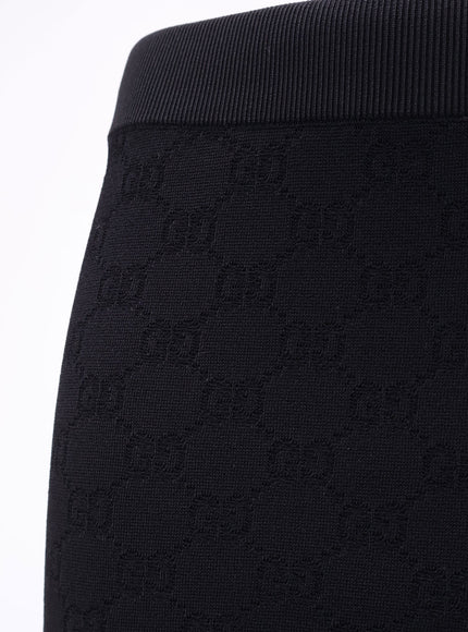 Gucci Viscose Blend Leggings With All-Over Gg Motif
