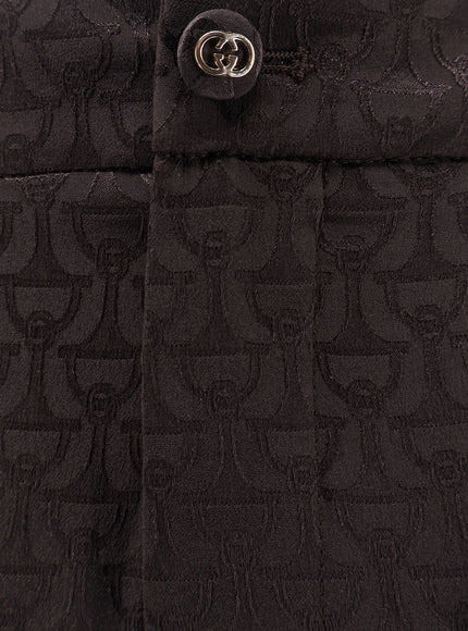 Gucci Jacquard Silk Blend Trousers