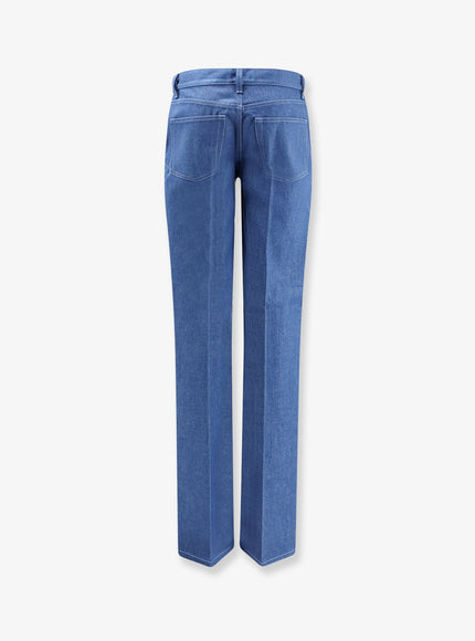 Gucci Cotton Jeans With Iconic Frontal Horsebits