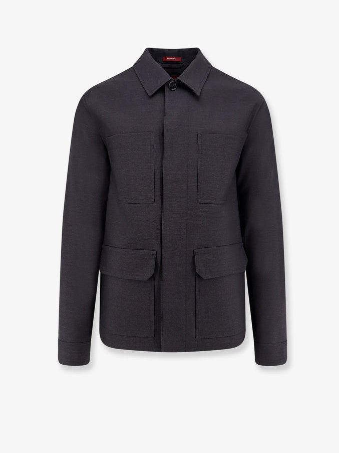 Gucci Wool Shirt/Jacket 48 Dark Grey Green Mc