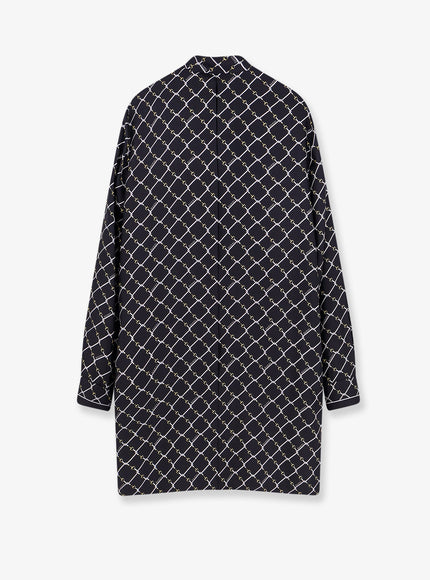 Gucci Short Silk Twill Dress