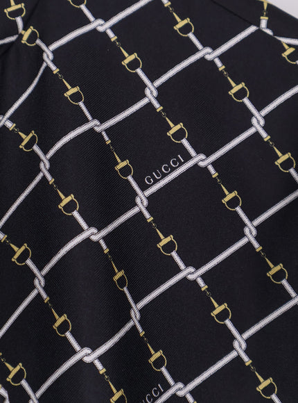 Gucci Short Silk Twill Dress