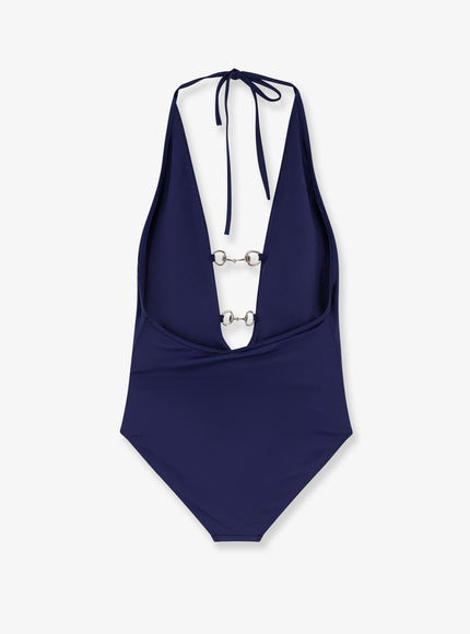 Gucci One-Piece Swimsuit With Horsebit Details