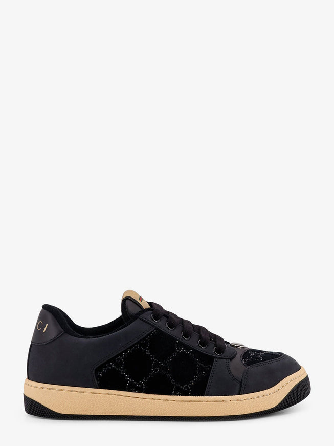 Gucci Screener Gg Velvet Sneakers Black
