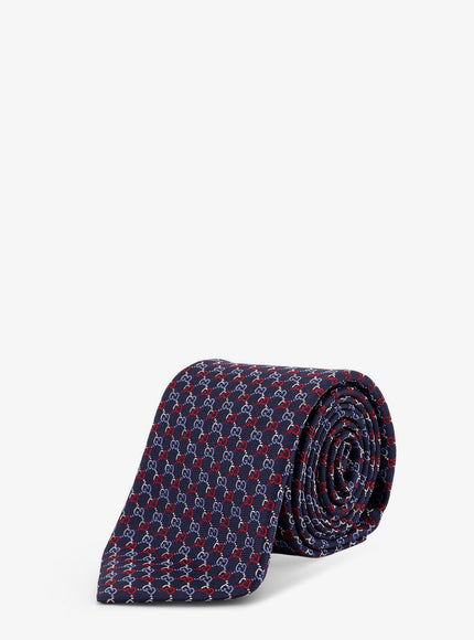Gucci Mixy Silk Tie Uni Sapphire Red