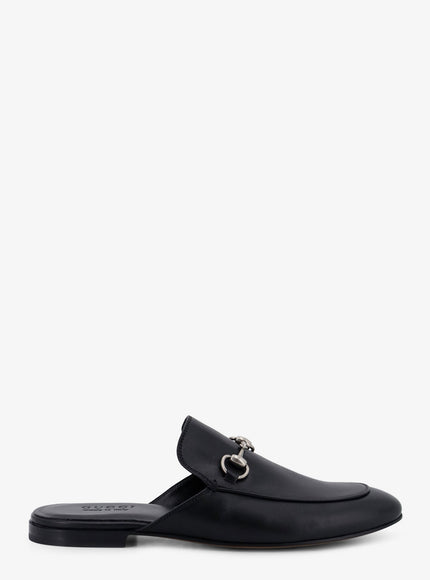 Gucci Leather Loafers With Metal Horsebit Black