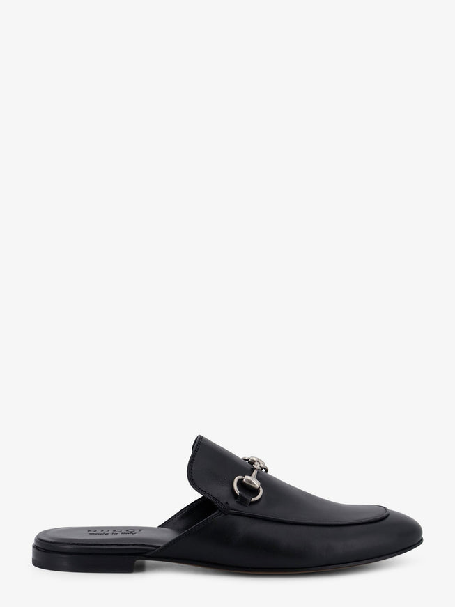 Gucci Leather Loafers With Metal Horsebit Black