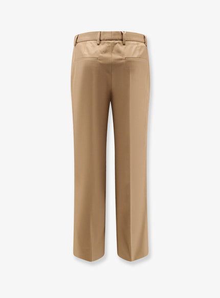 Gucci Cotton Trousers With Web Detail