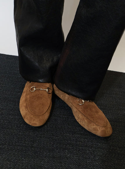 Gucci Jordaan Suede Loafers
