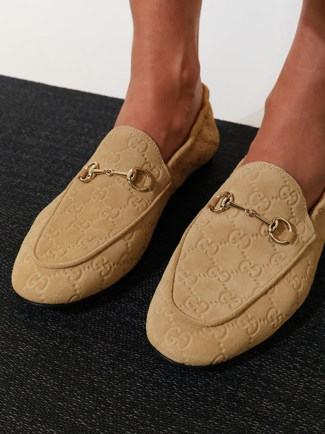 Gucci Jordaan Suede Loafers