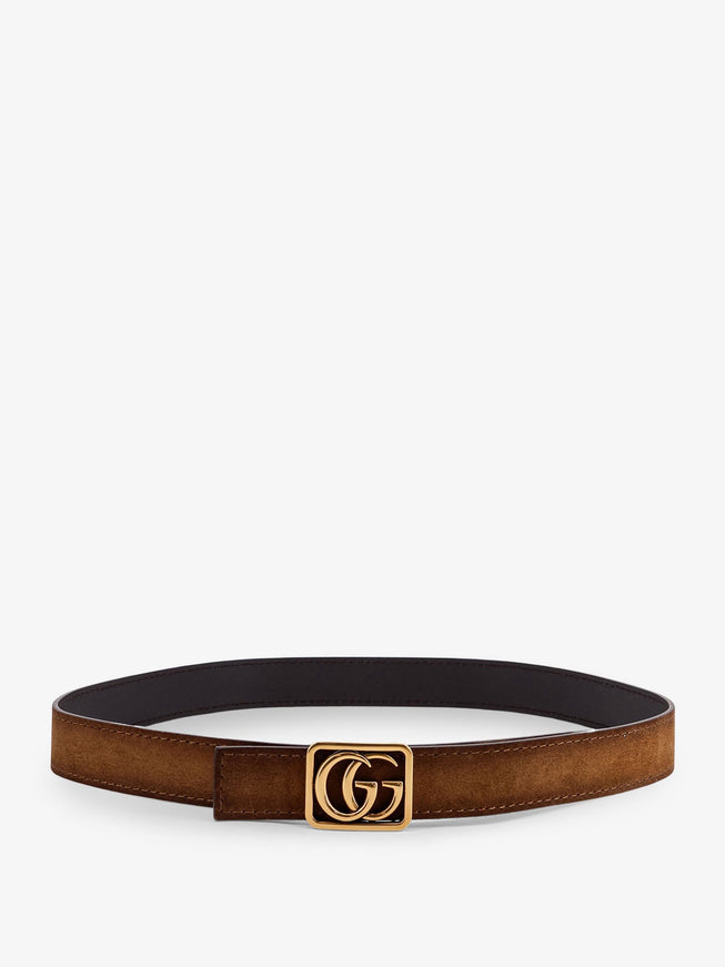 Gucci Reversible Leather Belt Pepper Brown T Moro