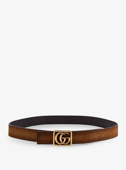 Gucci Reversible Leather Belt Pepper Brown T Moro