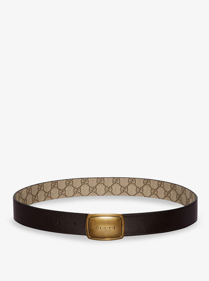 Gucci Gg Coated Canvas Belt