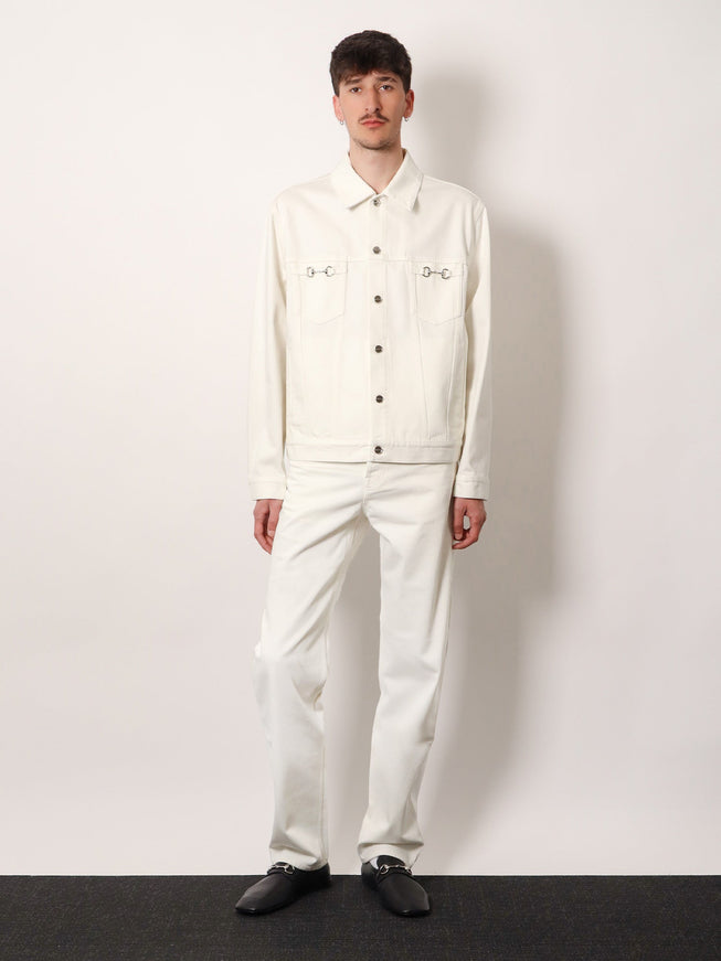 Gucci White Denim Jacket