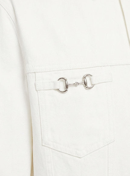 Gucci White Denim Jacket