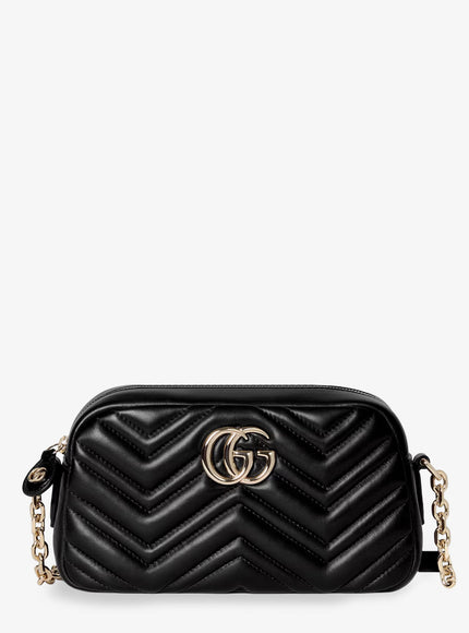 Gucci Gg Marmont Leather Camera Bag Uni Black